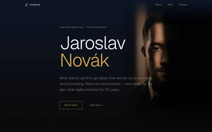 Náhľad osobného webu Jaroslava Nováka